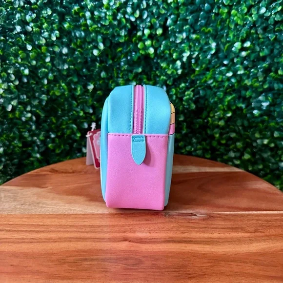 Loungefly Strawberry Shortcake Rainbow Strawberry & Friends Cosmetic Bag - Picture 2 of 6